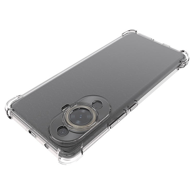 For Huawei nova 11 Ultra / 11 Pro Transparent Cell Phone Cover Anti-Slip TPU Drop-proof Case
