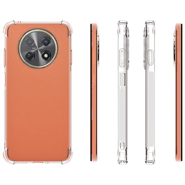 For Huawei Enjoy 60X / nova Y91 4G Transparent Anti-Slip Cover TPU Drop-proof Phone Case