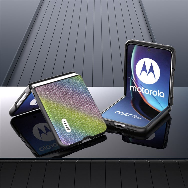 ABEEL For Motorola Razr 40 Ultra 5G Rhinestone Texture Phone Case PU Leather + PC Anti-scratch Phone Cover - Multi-color
