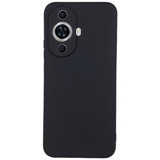 For Huawei nova 11 / nova 12s 4G / nova 12 Lite 4G Fiber Lining Phone Case Candy Color Rubberized TPU Back Cover - Black