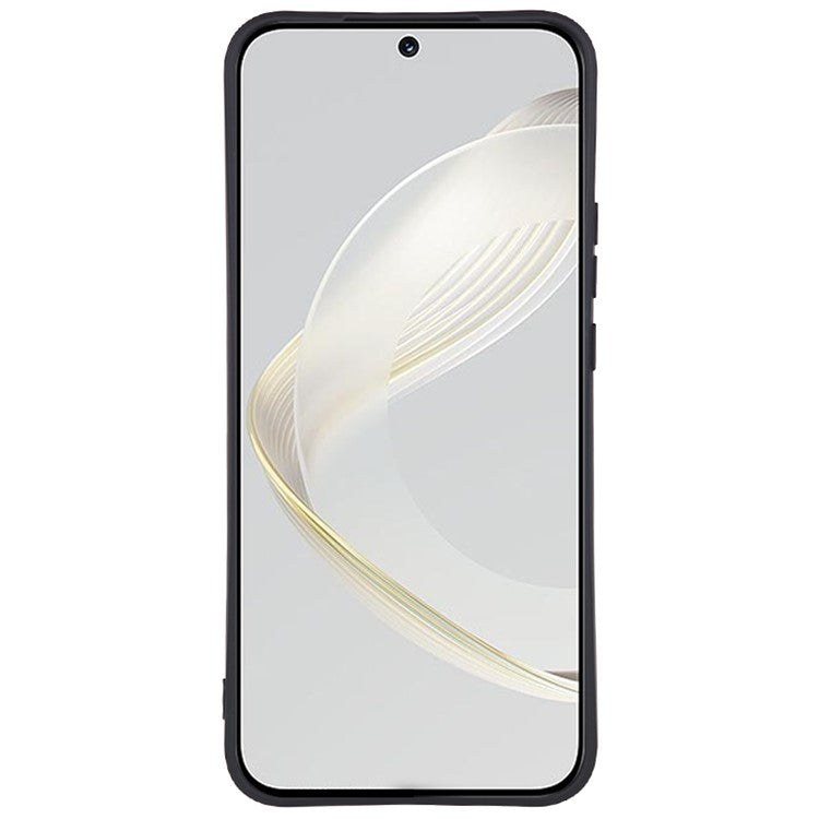 For Huawei nova 11 / nova 12s 4G / nova 12 Lite 4G Fiber Lining Phone Case Candy Color Rubberized TPU Back Cover - Black