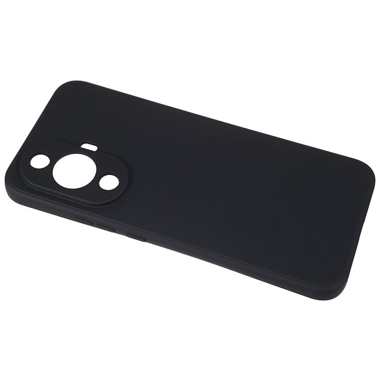 For Huawei nova 11 / nova 12s 4G / nova 12 Lite 4G Fiber Lining Phone Case Candy Color Rubberized TPU Back Cover - Black