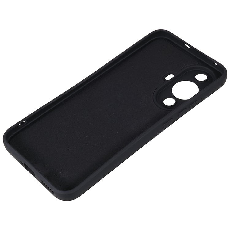 For Huawei nova 11 / nova 12s 4G / nova 12 Lite 4G Fiber Lining Phone Case Candy Color Rubberized TPU Back Cover - Black