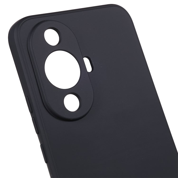 For Huawei nova 11 / nova 12s 4G / nova 12 Lite 4G Fiber Lining Phone Case Candy Color Rubberized TPU Back Cover - Black