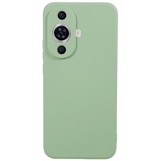 For Huawei nova 11 / nova 12s 4G / nova 12 Lite 4G Fiber Lining Phone Case Candy Color Rubberized TPU Back Cover - Bean Green