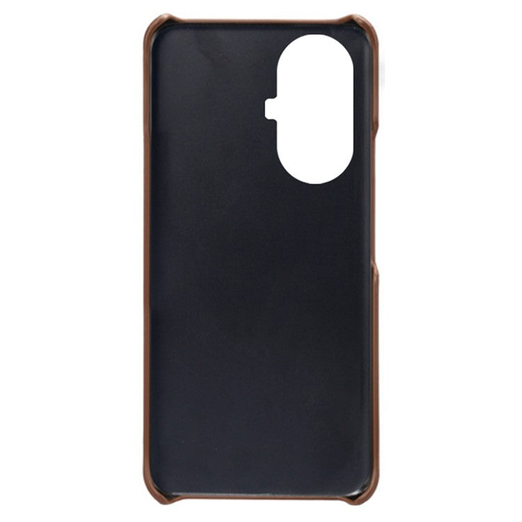 For Huawei nova 11 / nova 12s 4G / nova 12 Lite 4G Dual Card Slots Phone Case Anti-Scratch PU Leather+PC Anti-scratch Phone Cover - Brown