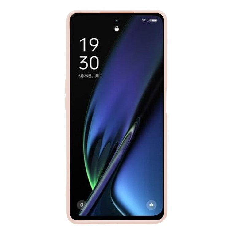 Anti-scratch TPU Phone Case for Oppo K11x 5G , Precise Cutout Straight Edge Phone Cover - Pink