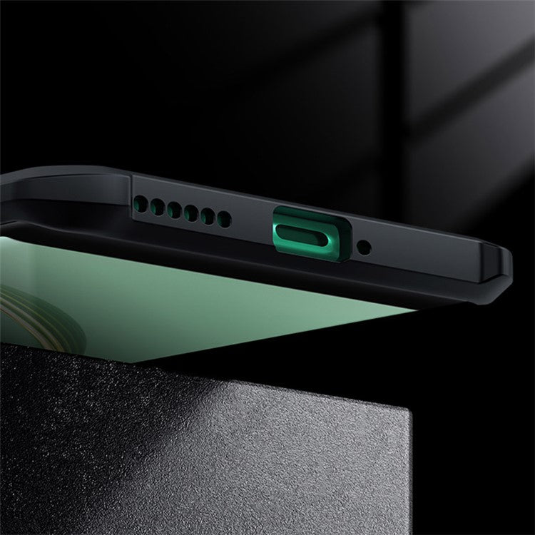 XUNDD Anti-scratch Phone Case for Huawei nova 11 / nova 12s 4G / nova 12 Lite 4G , Acrylic+TPU Protective Phone Cover - Black / Laser Texture
