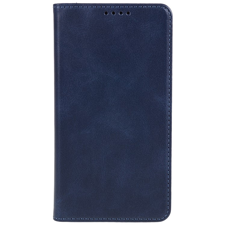 For Honor X40 5G / X9a 5G / Magic5 Lite 5G PU Leather Phone Case Calf Texture Wallet Stand Protective Cover - Blue