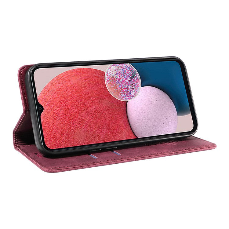 BETOPNICE 003 Samsung Galaxy A13 4G / A13 5G / A04s 4G / M13 5G / A04 4G Phone Case Wallet RFID Blocking Cover - Red