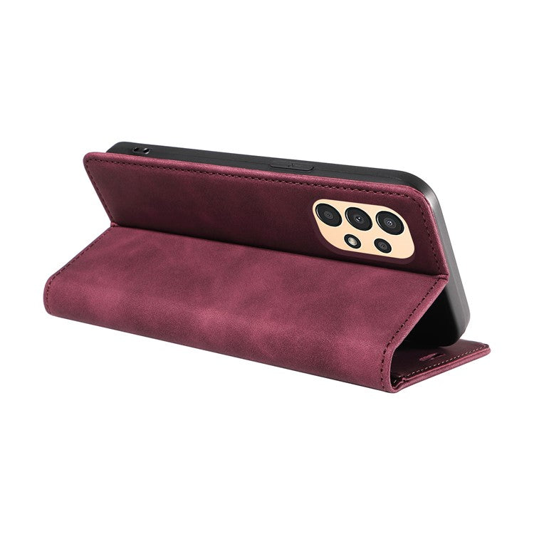 BETOPNICE 003 Samsung Galaxy A13 4G / A13 5G / A04s 4G / M13 5G / A04 4G Phone Case Wallet RFID Blocking Cover - Red