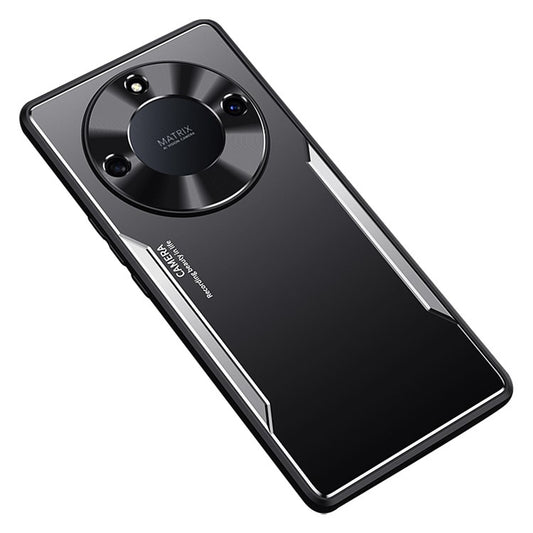 Phone Cover for Honor X40 5G , Shockproof Aluminium Alloy + TPU Back Case - Silver
