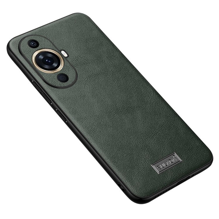 SULADA For Huawei nova 11 Pro / nova 11 Ultra PU Leather Coated TPU+PC Anti-fall Phone Case Scratch-resistant Cover - Green