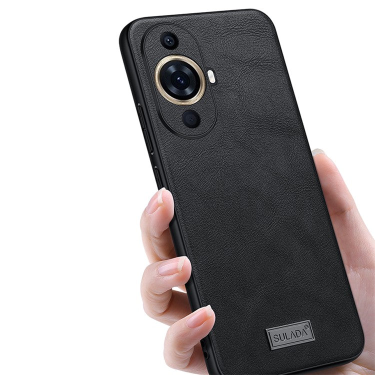 SULADA Phone Cover for Huawei nova 11 / nova 12s 4G / nova 12 Lite 4G PU Leather Coated TPU+PC Drop Resistant Case - Green