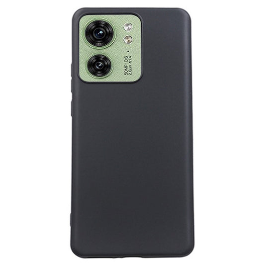 TPU Phone Case for Motorola Edge 40 5G Shockproof Slim Case Anti-Drop Cell Phone Glossy Cover - Black