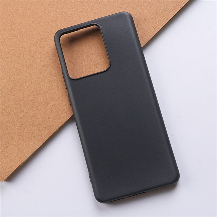 TPU Phone Case for Motorola Edge 40 5G Shockproof Slim Case Anti-Drop Cell Phone Glossy Cover - Black