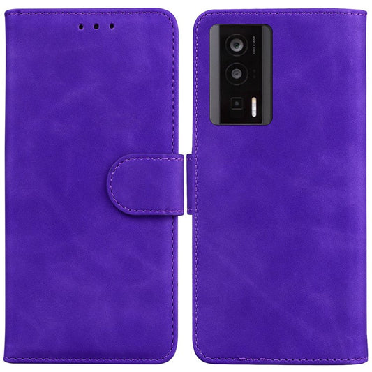 Leather Case for Xiaomi Poco F5 Pro 5G / Redmi K60 5G / Redmi K60 Pro 5G , Wallet Stand Phone Cover - Purple