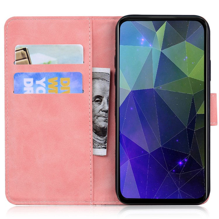Stand Case for Motorola Edge 40 Pro 5G / Moto X40 5G / Edge+ (2023) , Solid Color PU Leather Wallet Phone Cover - Pink