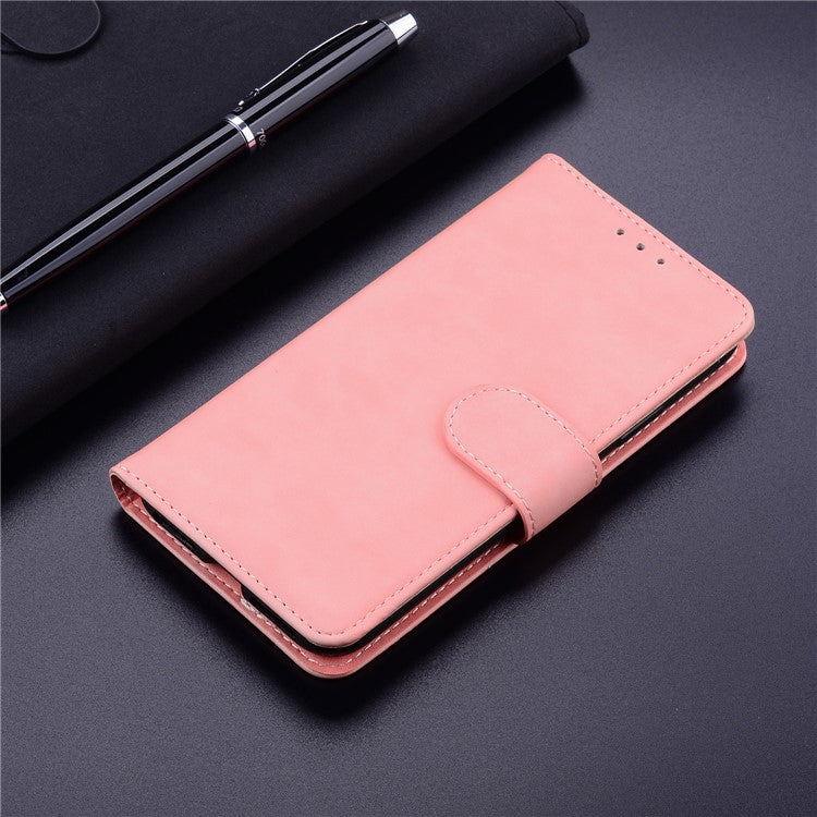 Stand Case for Motorola Edge 40 Pro 5G / Moto X40 5G / Edge+ (2023) , Solid Color PU Leather Wallet Phone Cover - Pink