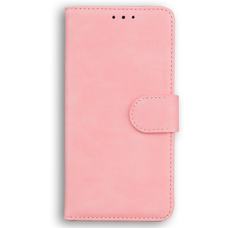 Stand Case for Motorola Edge 40 Pro 5G / Moto X40 5G / Edge+ (2023) , Solid Color PU Leather Wallet Phone Cover - Pink