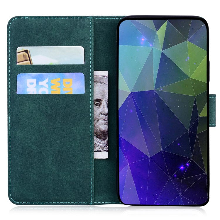 Stand Case for Motorola Edge 40 Pro 5G / Moto X40 5G / Edge+ (2023) , Solid Color PU Leather Wallet Phone Cover - Green