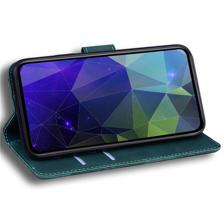 Stand Case for Motorola Edge 40 Pro 5G / Moto X40 5G / Edge+ (2023) , Solid Color PU Leather Wallet Phone Cover - Green