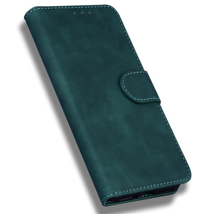 Stand Case for Motorola Edge 40 Pro 5G / Moto X40 5G / Edge+ (2023) , Solid Color PU Leather Wallet Phone Cover - Green