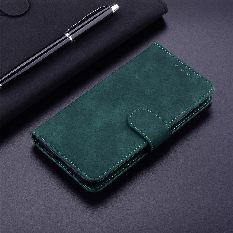 Stand Case for Motorola Edge 40 Pro 5G / Moto X40 5G / Edge+ (2023) , Solid Color PU Leather Wallet Phone Cover - Green