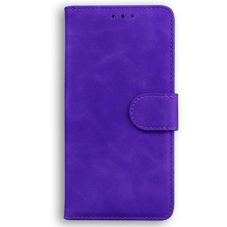 Stand Case for Motorola Edge 40 Pro 5G / Moto X40 5G / Edge+ (2023) , Solid Color PU Leather Wallet Phone Cover - Purple
