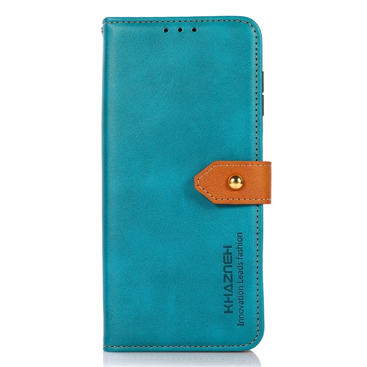KHAZNEH For Huawei nova 11i / Enjoy 60 Pro / Maimang 20 Cowhide Texture Leather Case Wallet Stand Phone Cover - Blue
