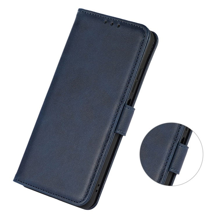 For Huawei nova 11 Pro / nova 11 Ultra Cowhide Texture Phone Wallet Case PU Leather Phone Stand Cover - Blue