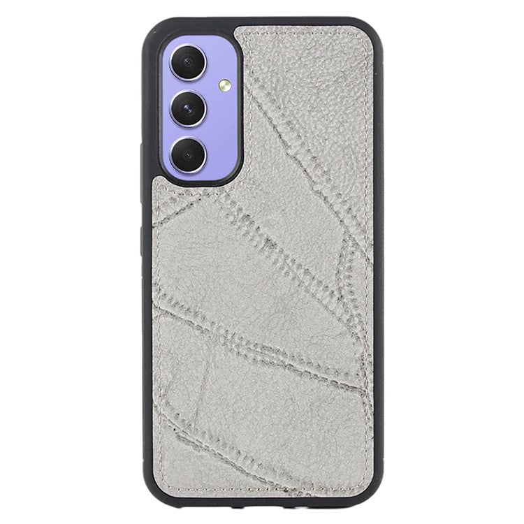 MEGSHI 004 Series For Samsung Galaxy A14 4G / 5G Zipper Wallet Case Detachable PU Leather Stand Phone Cover - Grey