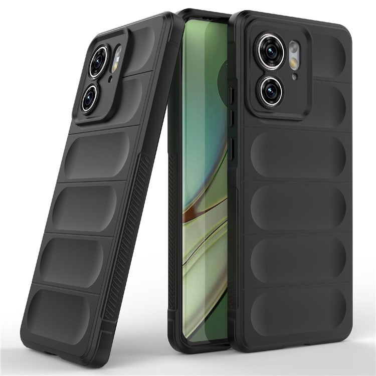 TPU Phone Case for Motorola Edge 40 5G Shockproof Rugged Phone Cover - Black