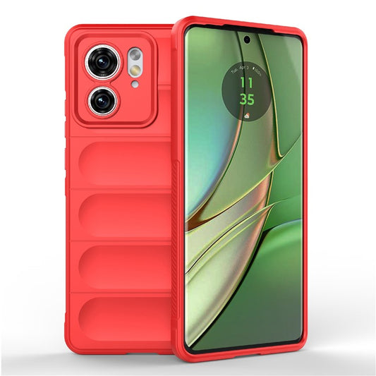 TPU Phone Case for Motorola Edge 40 5G Shockproof Rugged Phone Cover - Red