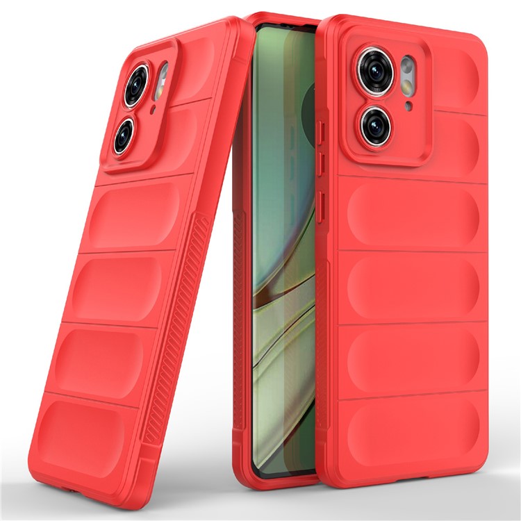 TPU Phone Case for Motorola Edge 40 5G Shockproof Rugged Phone Cover - Red