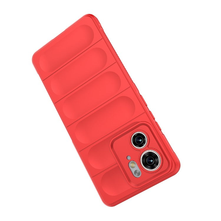 TPU Phone Case for Motorola Edge 40 5G Shockproof Rugged Phone Cover - Red