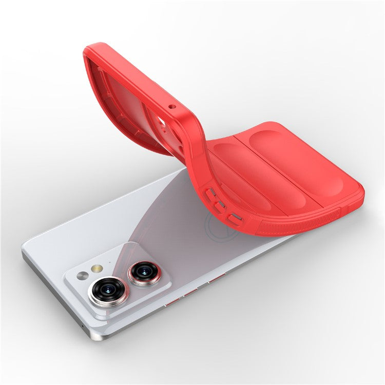 TPU Phone Case for Motorola Edge 40 5G Shockproof Rugged Phone Cover - Red
