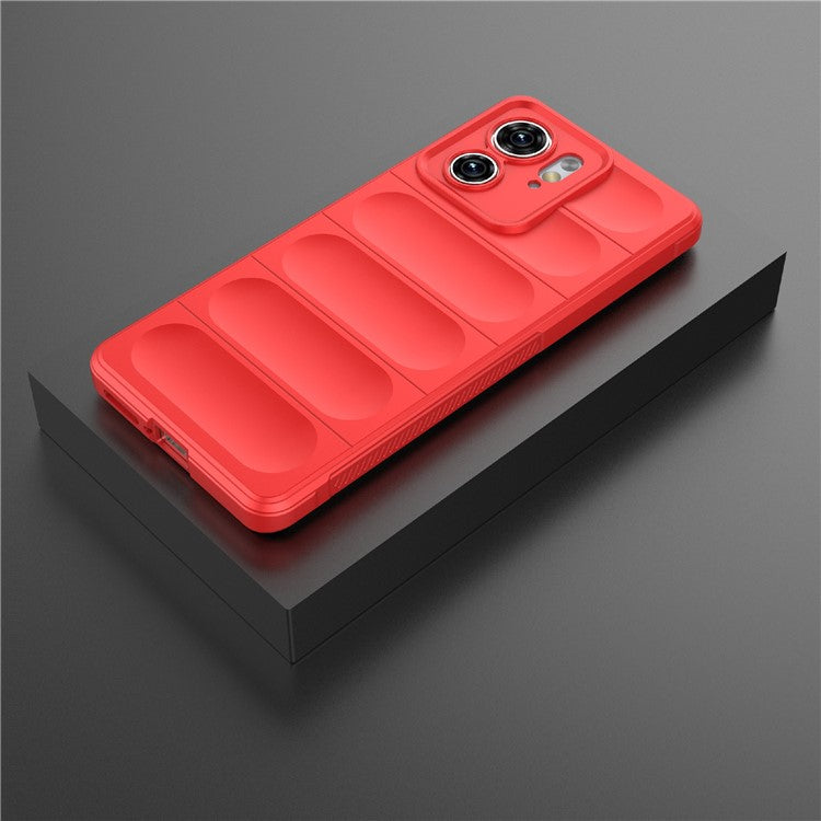 TPU Phone Case for Motorola Edge 40 5G Shockproof Rugged Phone Cover - Red