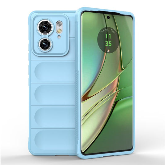 TPU Phone Case for Motorola Edge 40 5G Shockproof Rugged Phone Cover - Baby Blue