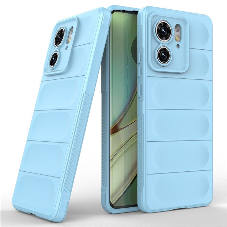 TPU Phone Case for Motorola Edge 40 5G Shockproof Rugged Phone Cover - Baby Blue