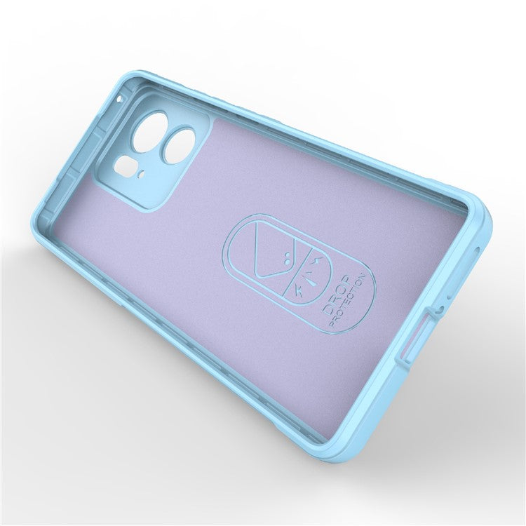 TPU Phone Case for Motorola Edge 40 5G Shockproof Rugged Phone Cover - Baby Blue