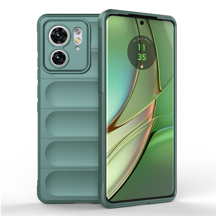 TPU Phone Case for Motorola Edge 40 5G Shockproof Rugged Phone Cover - Green