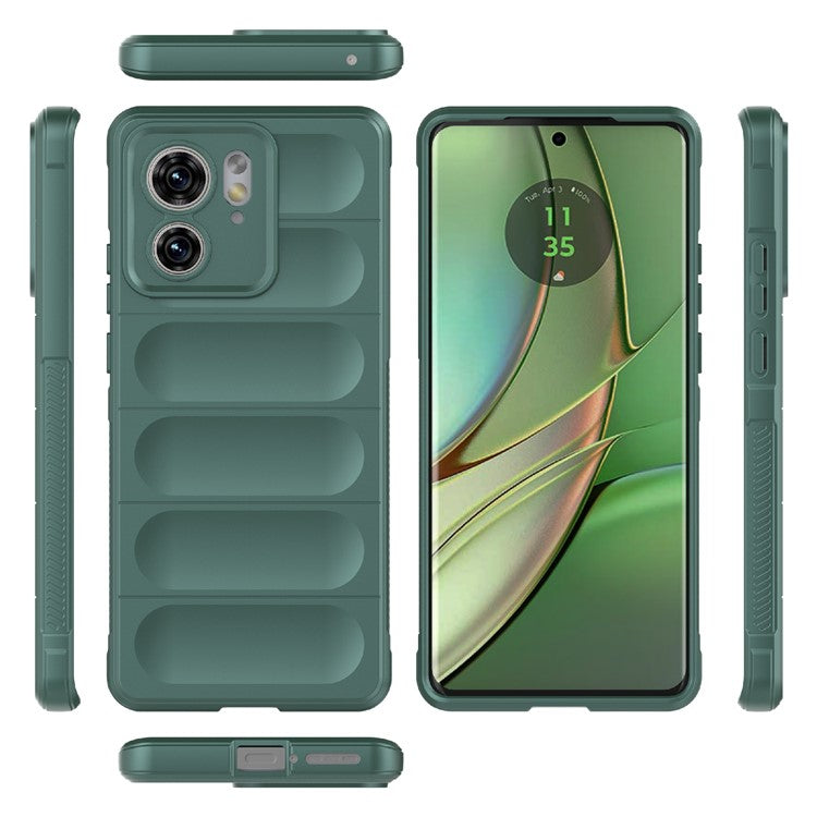 TPU Phone Case for Motorola Edge 40 5G Shockproof Rugged Phone Cover - Green