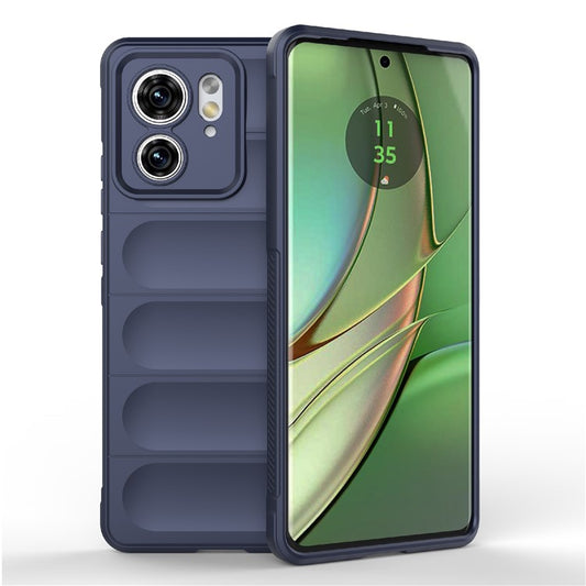 TPU Phone Case for Motorola Edge 40 5G Shockproof Rugged Phone Cover - Dark Blue