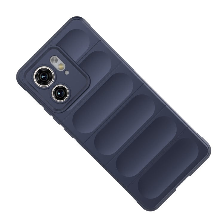TPU Phone Case for Motorola Edge 40 5G Shockproof Rugged Phone Cover - Dark Blue