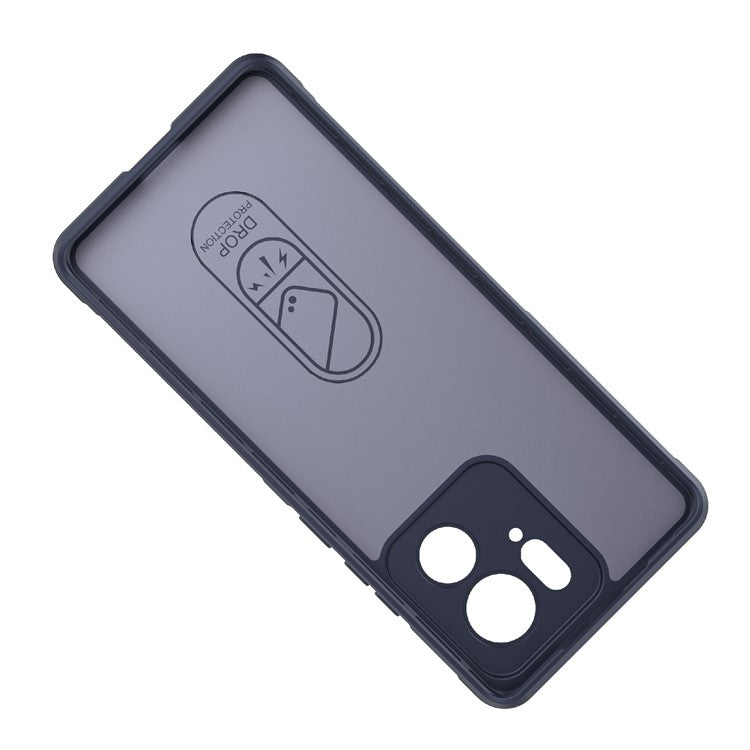 TPU Phone Case for Motorola Edge 40 5G Shockproof Rugged Phone Cover - Dark Blue