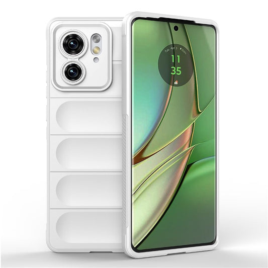 TPU Phone Case for Motorola Edge 40 5G Shockproof Rugged Phone Cover - White