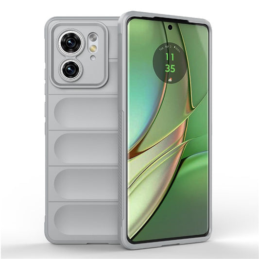 TPU Phone Case for Motorola Edge 40 5G Shockproof Rugged Phone Cover - Light Grey