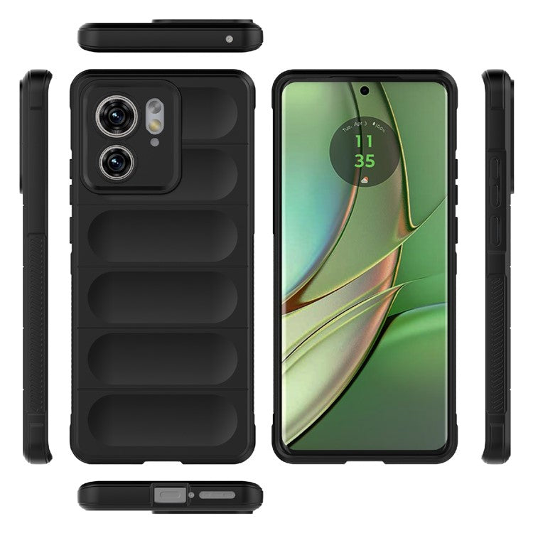 TPU Phone Case for Motorola Edge 40 5G Shockproof Rugged Phone Cover - Light Grey
