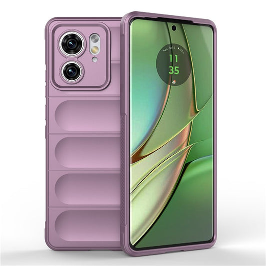 TPU Phone Case for Motorola Edge 40 5G Shockproof Rugged Phone Cover - Light Purple